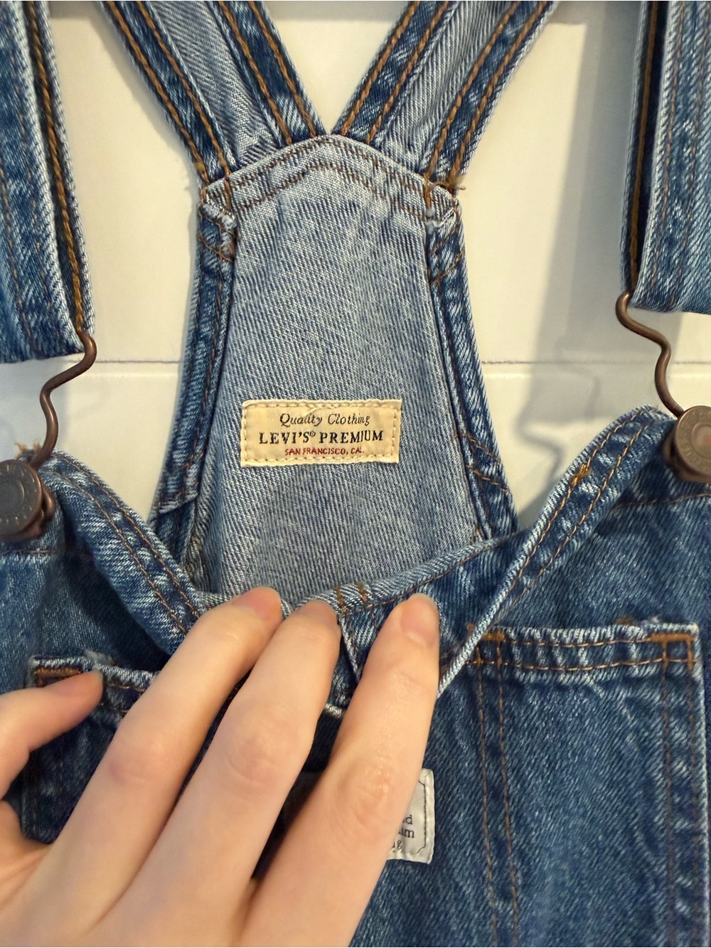 Levi's Blue Denim Women’s Overalls - Picture 3 of 5